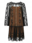 Платье из шелка и кружева Alberta Ferretti  –  Общий вид