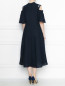 Платье из льна с короткими рукавами и боковыми карманами Persona by Marina Rinaldi  –  МодельВерхНиз1