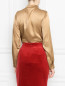 Блуза из шелка с кружевом Marina Rinaldi  –  МодельВерхНиз1