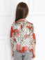 Блуза из шелка с цветочным узором Dolce & Gabbana  –  Модель Верх-Низ1