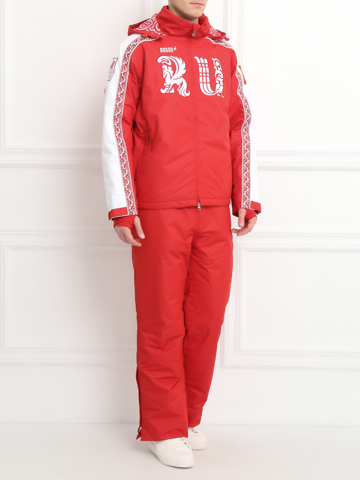 Куртка горнолыжная с аппликацией BOSCO  –  Модель Общий вид  – Цвет:  Красный