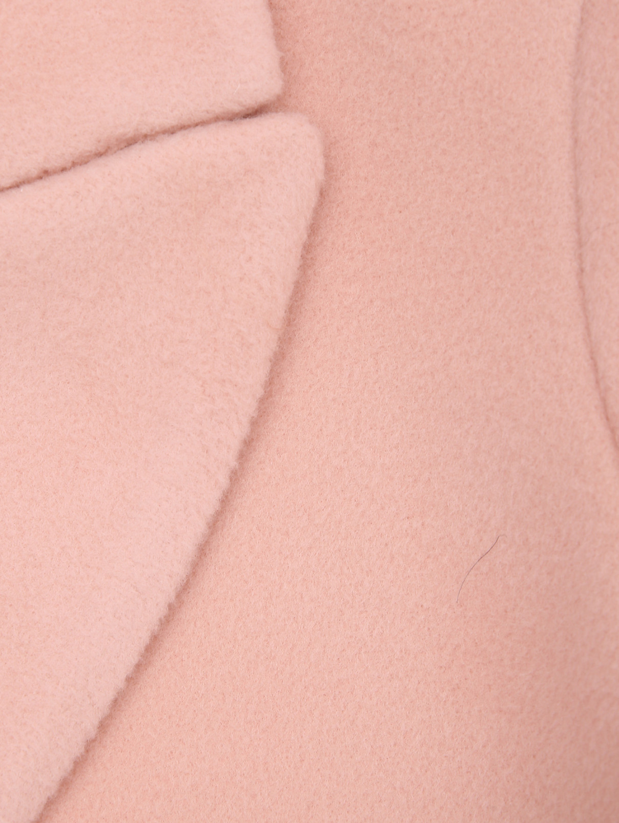 Пальто из шерсти с карманами Semicouture  –  Деталь  – Цвет:  Розовый