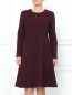 Платье из шерсти с рельефными швами Jil Sander  –  Модель Верх-Низ