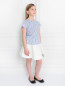 Хлопковая блуза с цветочным узором Quincy  –  Модель Общий вид