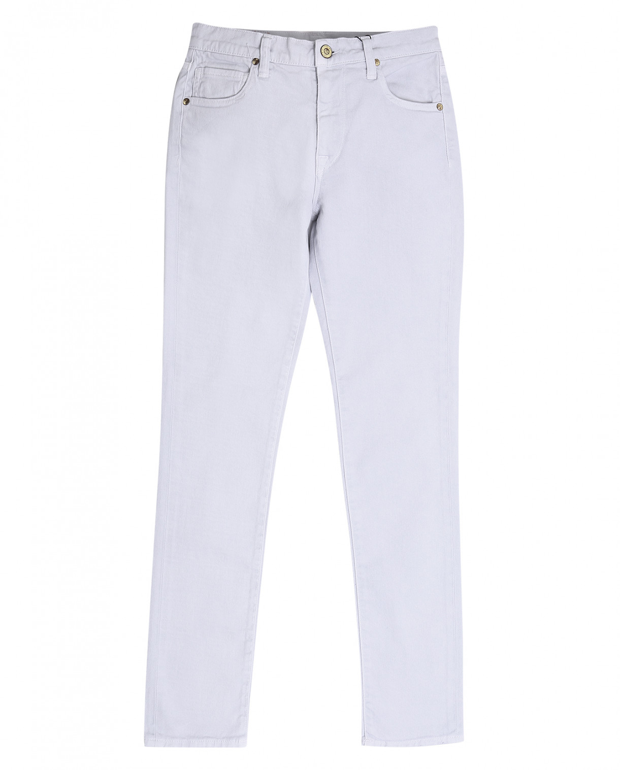 Прямые джинсы-скинни True NYC  –  Общий вид  – Цвет:  Серый