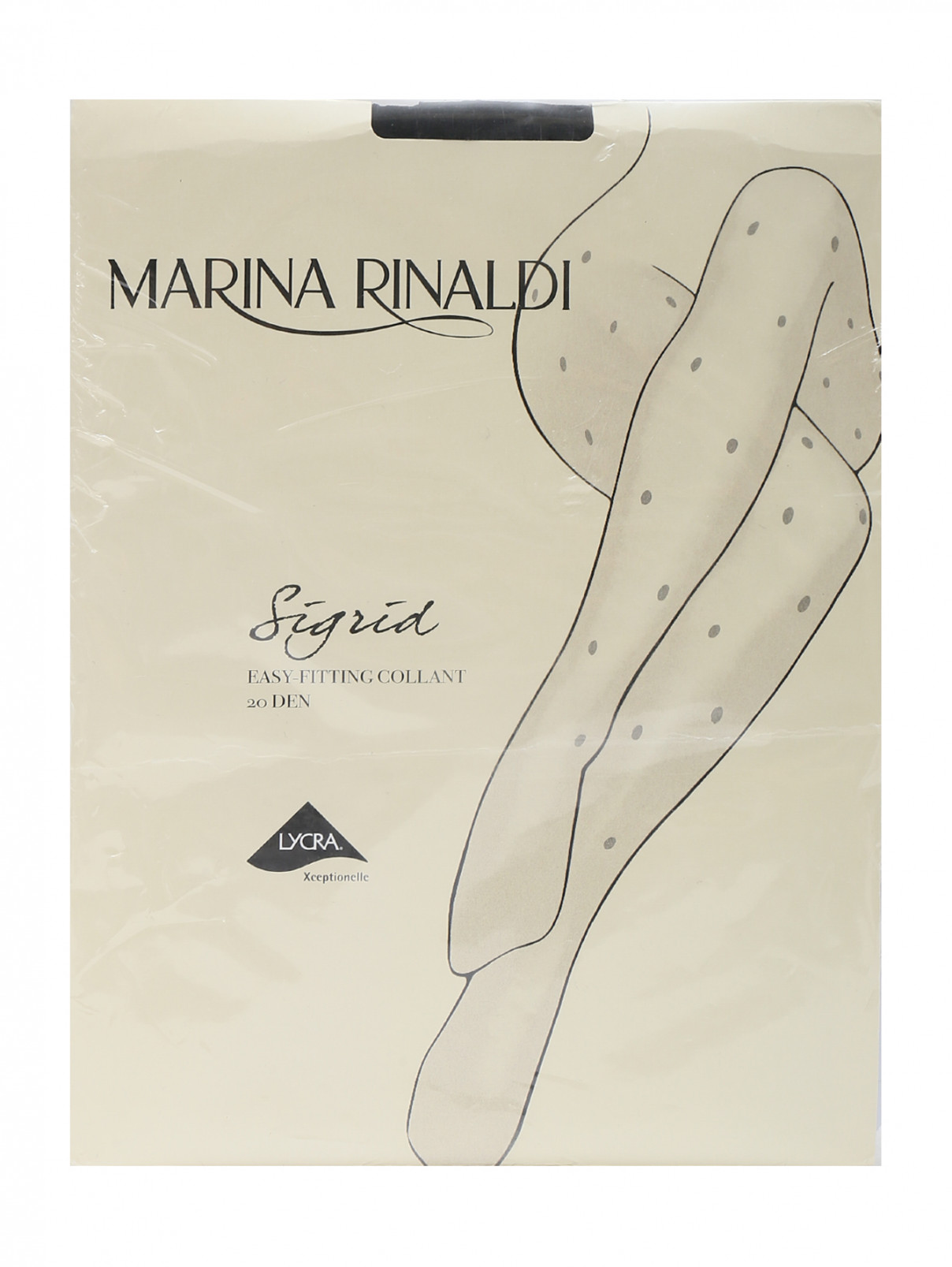 Колготки черные "в горошек "20 den Marina Rinaldi  –  Общий вид  – Цвет:  Черный