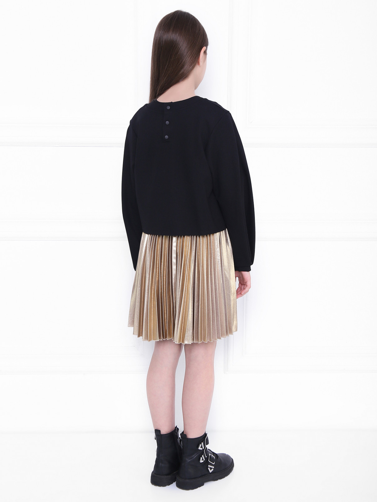 Платье в комплекте с толстовкой Givenchy  –  МодельОбщийВид2  – Цвет:  Черный