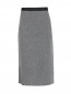 Трикотажная юбка из шерсти и кашемира Moncler  –  Общий вид