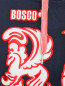 Толстовка из хлопка с капюшоном BOSCO  –  Деталь
