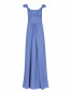 Платье-макси из шелка с драпировкой Moschino  –  Общий вид