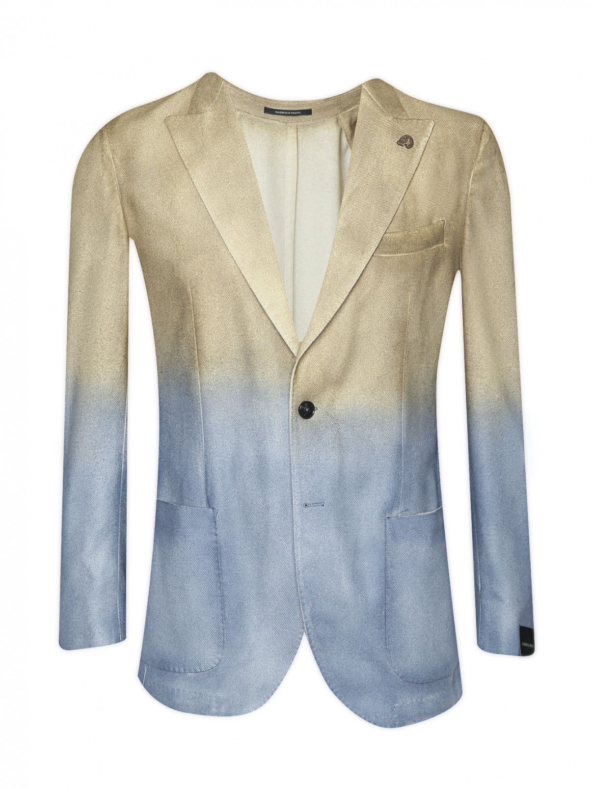 Пиджак из смешанной шерсти Gabriele Pasini  –  Общий вид  – Цвет:  Мультиколор