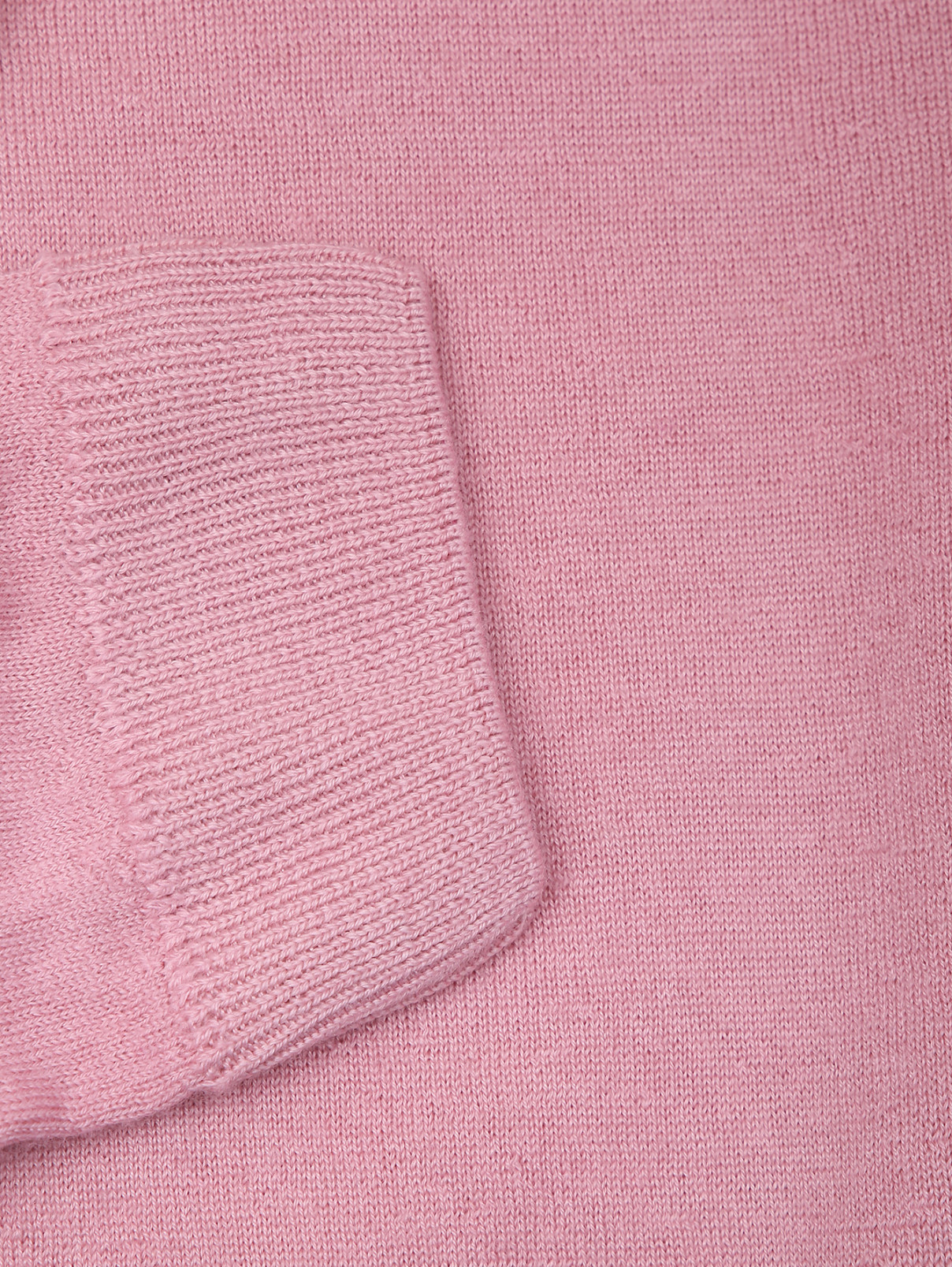 Однотонная водолазка из кашемира и шелка Aurora  –  Деталь  – Цвет:  Розовый