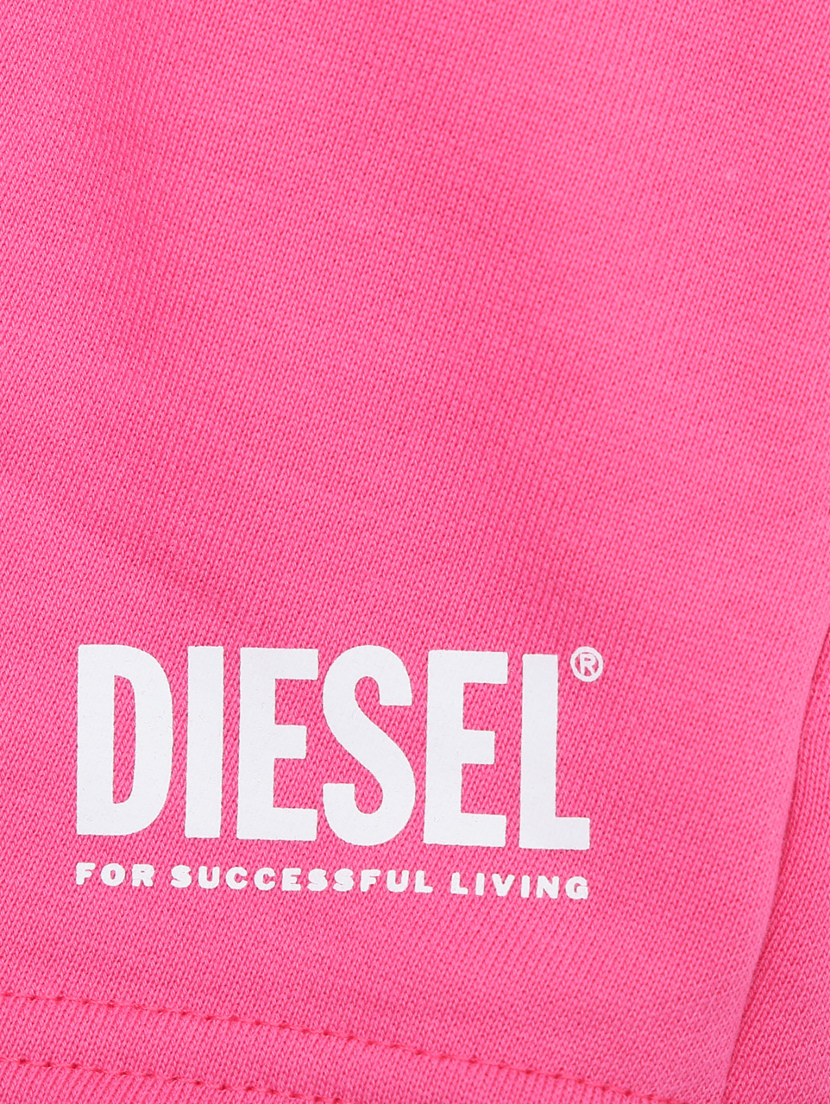 Шорты на резинке с завязками Diesel  –  Деталь  – Цвет:  Розовый