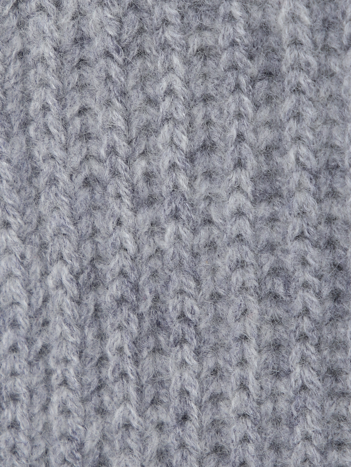 Однотонный шарф из кашемира Il Gufo  –  Деталь1  – Цвет:  Серый