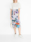 Комбинированное платье из вискозы Paul Smith  –  МодельОбщийВид