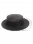Шляпа из соломы с декоративной сеткой Federica Moretti  –  Общий вид