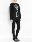 Джемпер из шерсти с узором и длинным рукавом Moschino Couture  –  Модель Общий вид