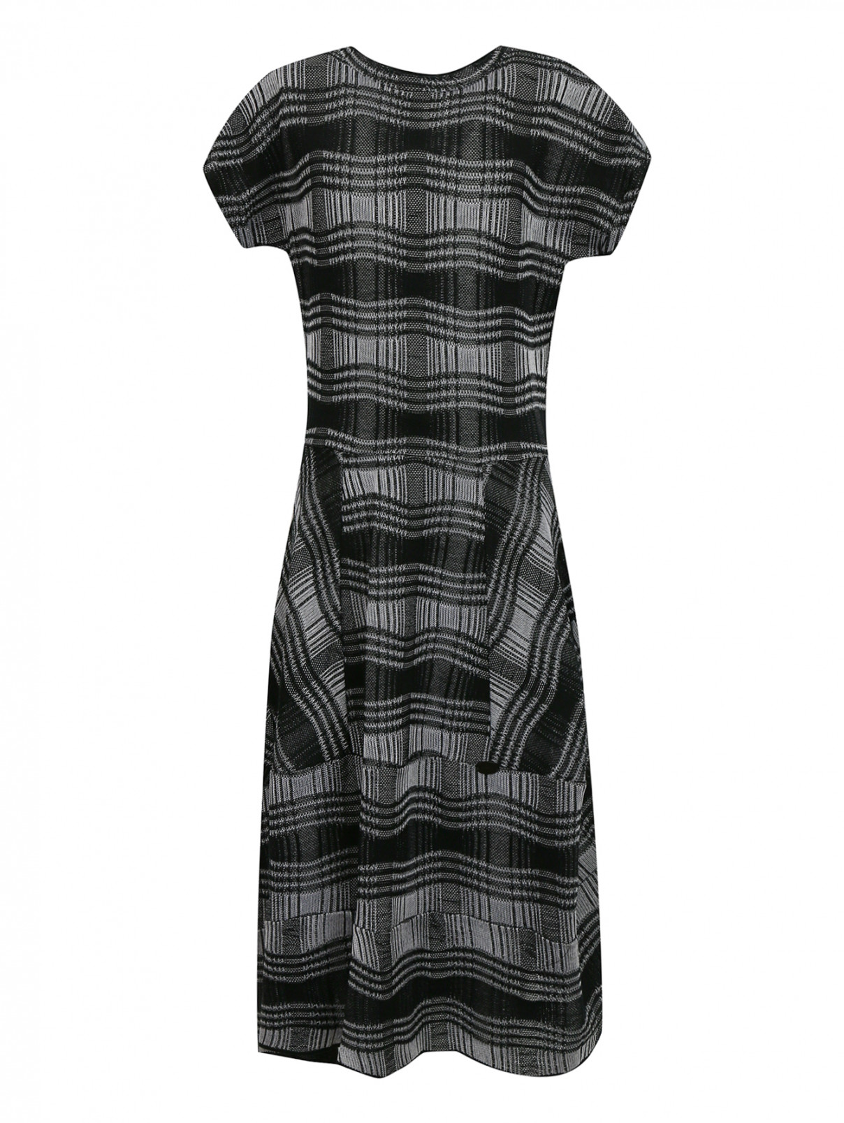 Трикотажное платье из шерсти Val Max  –  Общий вид  – Цвет:  Черный