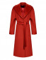 Пальто шерстяное с накладными карманами Marina Rinaldi  –  Общий вид