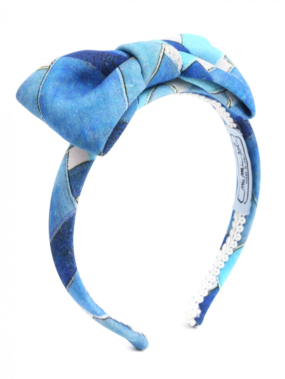 Ободок с бантом MiMiSol  –  Общий вид  – Цвет:  Синий