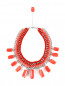 Ожерелье из текстиля и металла декорированное кораллом Inga Kazumyan  –  Общий вид