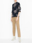 Блуза из вискозы с цветочным узором PennyBlack  –  МодельОбщийВид