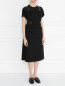 Платье- сарафан из хлопка с кожаными ремешками Alberta Ferretti  –  МодельВерхНиз