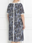 Платье из хлопка с узором Marina Rinaldi  –  Модель Верх-Низ1