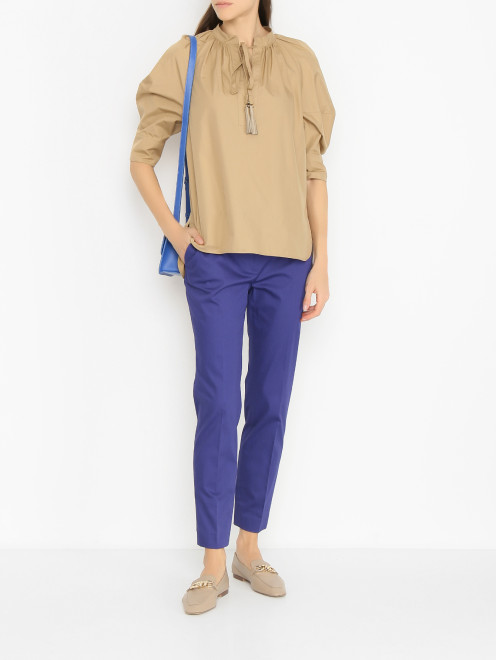 Блуза из хлопка свободного кроя Max Mara - МодельОбщийВид