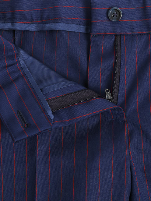 Укороченные брюки из ткани в полоску - Деталь1