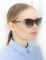 Очки солнцезащитные в оправе из металла и пластика Viktoria Beckham  –  Модель Общий вид