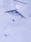 Рубашка из хлопка свободного кроя с узором Eton  –  Деталь