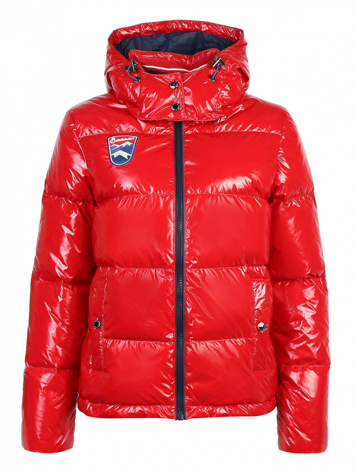 Куртка укороченная, стеганая, с нашивкой BOSCO  –  Общий вид  – Цвет:  Красный