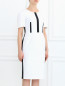 Платье из хлопка с контрастными вставками Jil Sander  –  Модель Верх-Низ