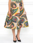Жаккардовая юбка с абстрактным принтом Vika Gazinskaya  –  Модель Верх-Низ