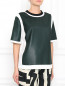 Блуза свободного кроя с контрастными вставками Alexander McQueen  –  Модель Верх-Низ
