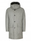 Пальто пуховое из шерсти на молнии с капюшоном Jil Sander  –  Общий вид