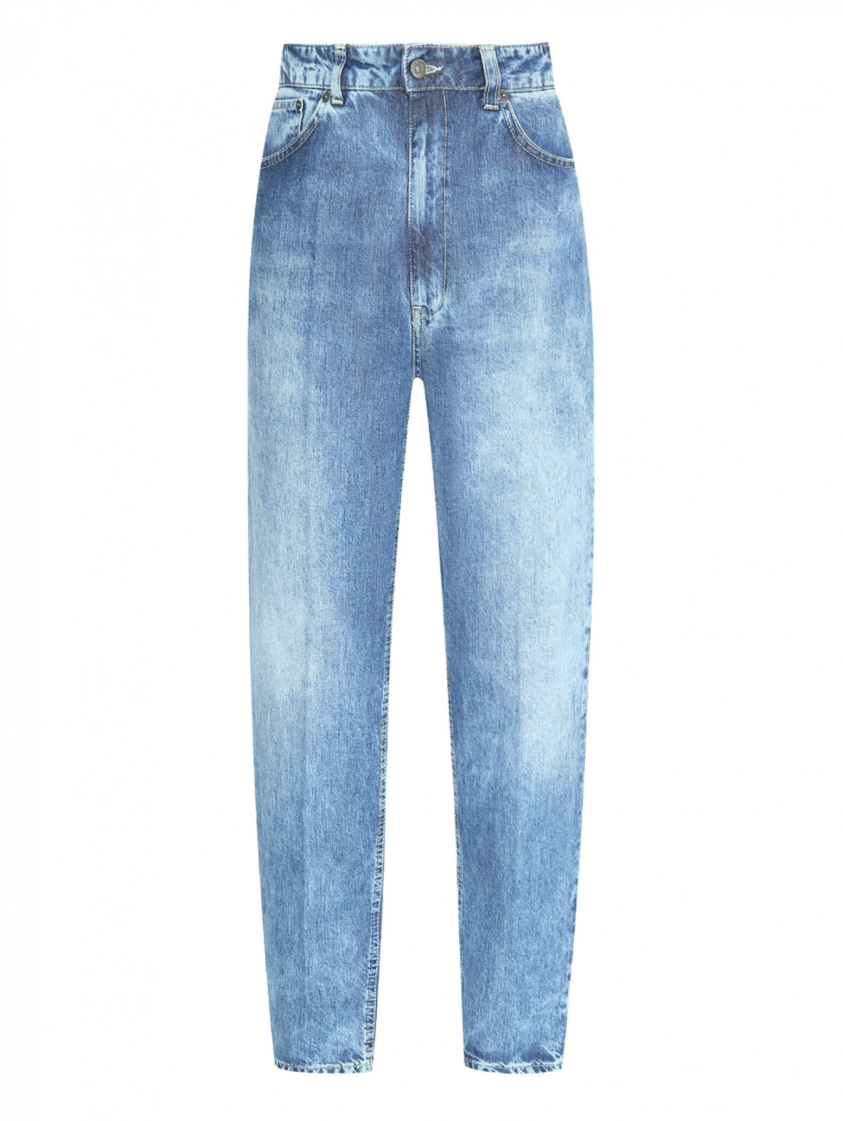Прямые джинсы с карманами Dondup  –  Общий вид  – Цвет:  Синий