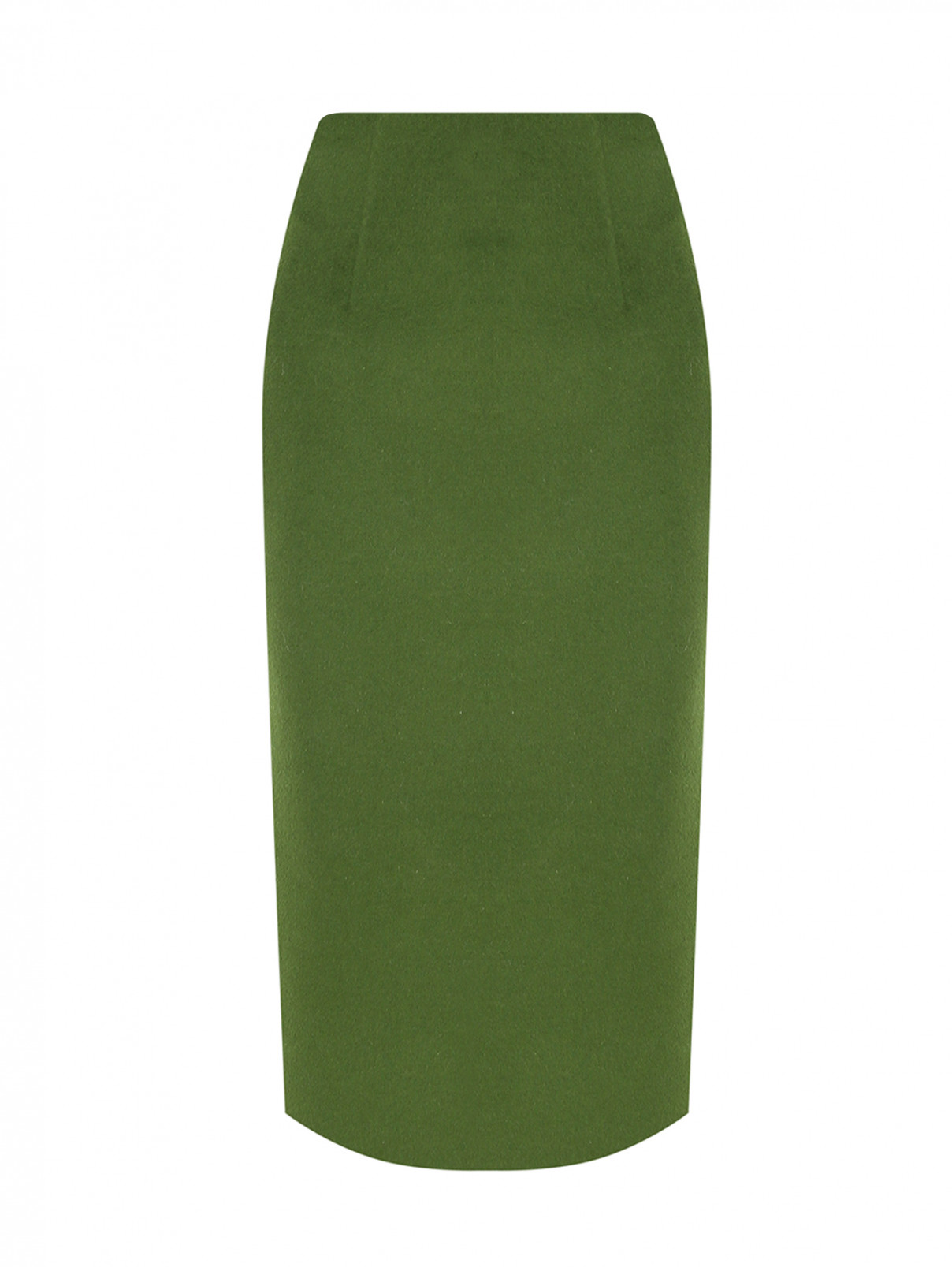 Юбка-карандаш из шерсти Luisa Spagnoli  –  Общий вид  – Цвет:  Зеленый