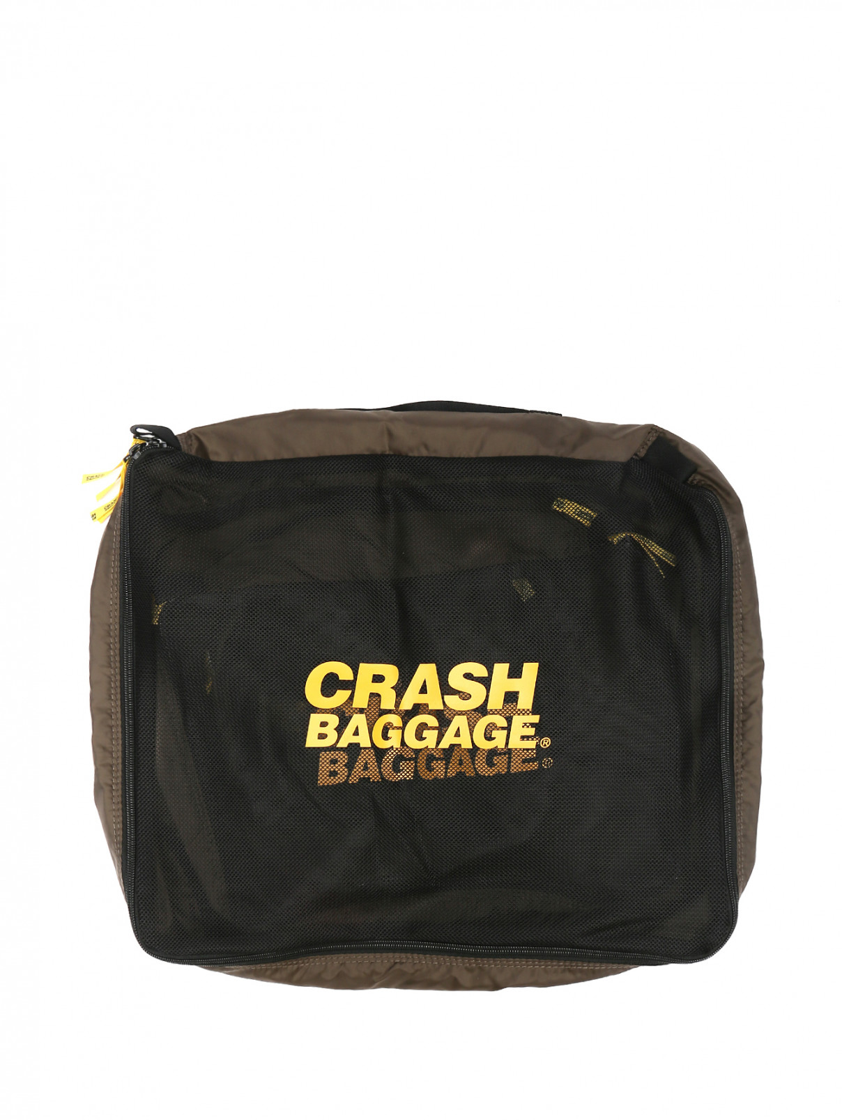 Набор-органайзер из текстиля с принтом Crash Baggage  –  Общий вид  – Цвет:  Зеленый