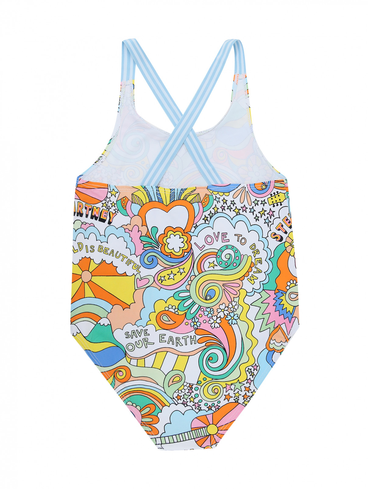 Слитный купальник с узором Stella McCartney kids  –  Обтравка1  – Цвет:  Узор