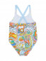 Слитный купальник с узором Stella McCartney kids  –  Обтравка1