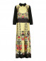 Платье-макси с цветочным узором и плиссировкой Isola Marras  –  Общий вид