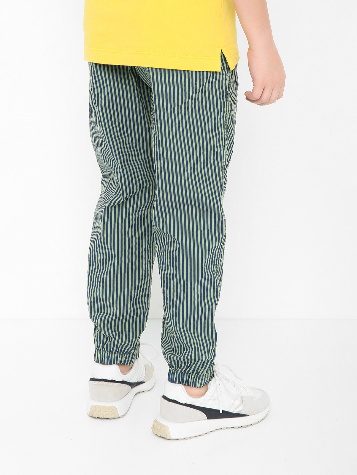 Хлопковые брюки на резинке Il Gufo  –  МодельВерхНиз1  – Цвет:  Узор
