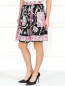 Шелковая юбка с принтом Moschino Cheap&Chic  –  Модель Верх-Низ