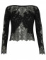 Блуза из шерсти и шелка с кружевной отделкой Ermanno Scervino  –  Общий вид