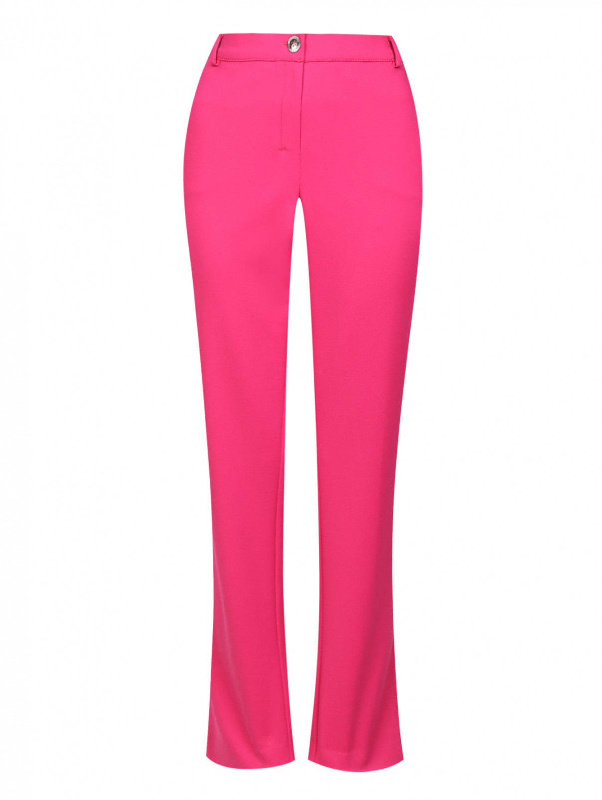 Зауженные брюки с боковыми карманами Voyage by Marina Rinaldi  –  Общий вид  – Цвет:  Розовый
