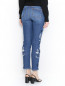 Укороченные джинсы с вышивкой Ermanno Scervino  –  МодельВерхНиз1