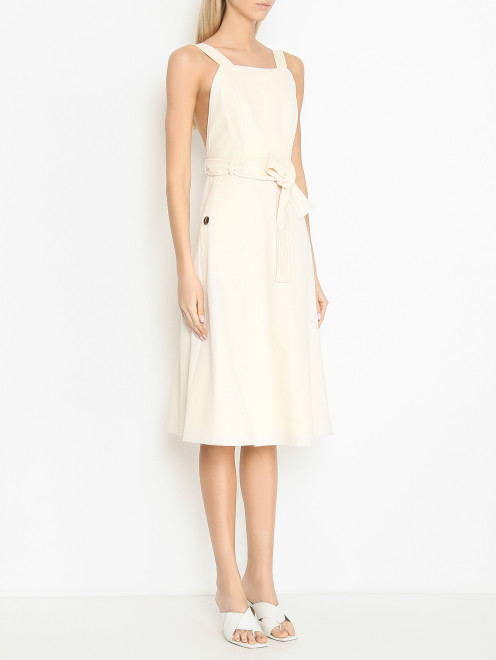 Платье на бретелях из хлопка Weekend Max Mara - МодельВерхНиз
