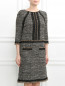 Платье-мини из фактурной ткани Alberta Ferretti  –  Модель Верх-Низ